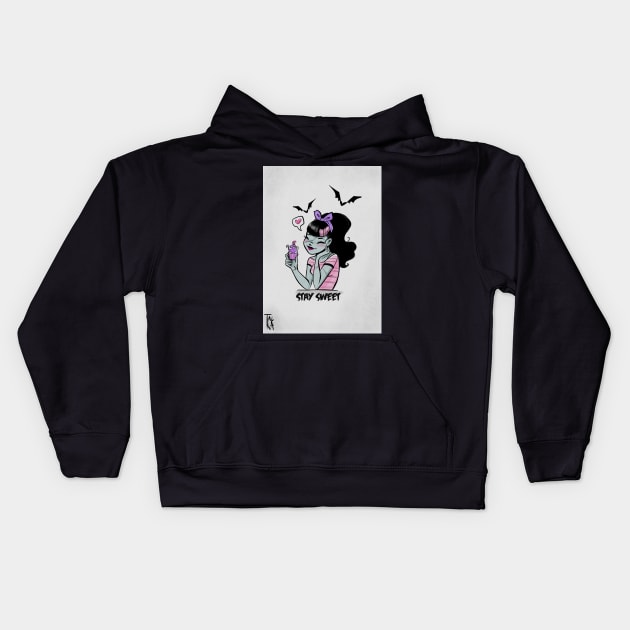 Stay sweet Kids Hoodie by Talkapollock